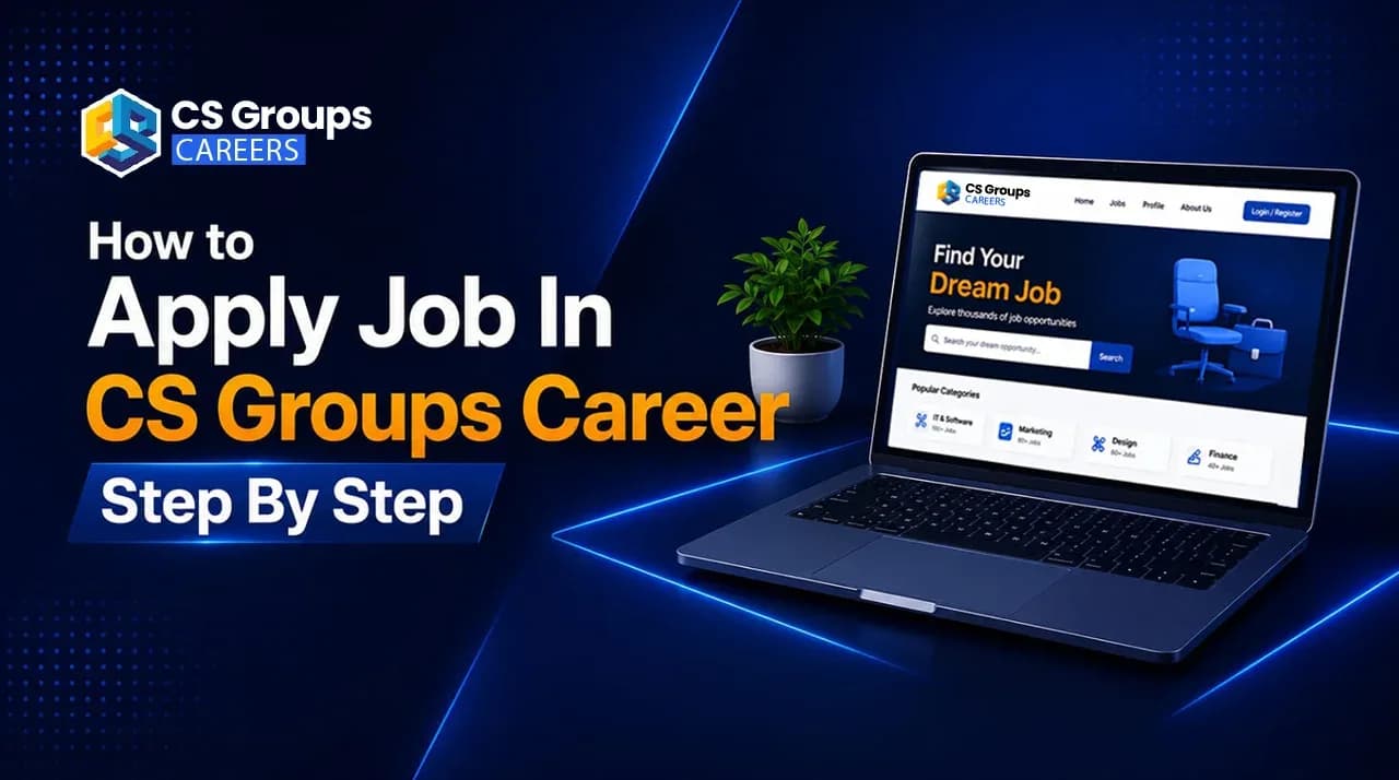 A candidate completing their CS Groups profile before applying